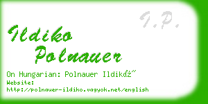 ildiko polnauer business card